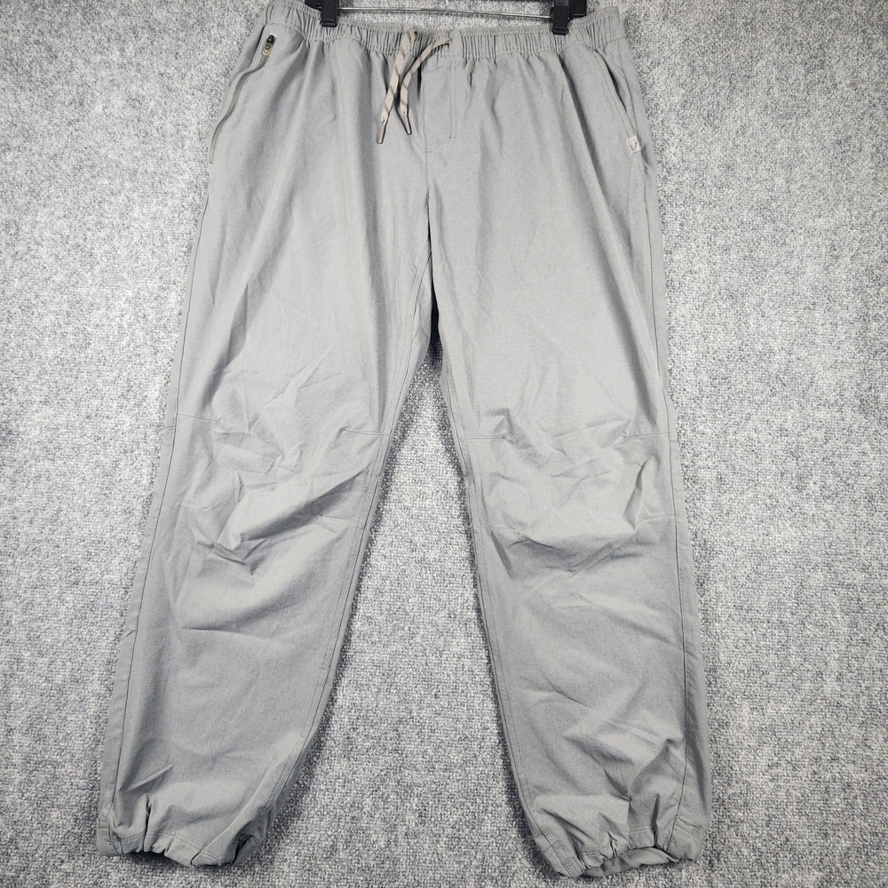 LL Bean Vista Camp Pants Mens Gray Recycled Polyester Stretch Hiking 510948